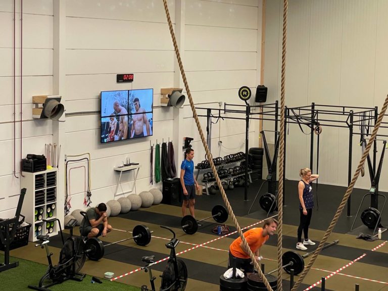 Crossfit Naarden - Narrowcasting videowall